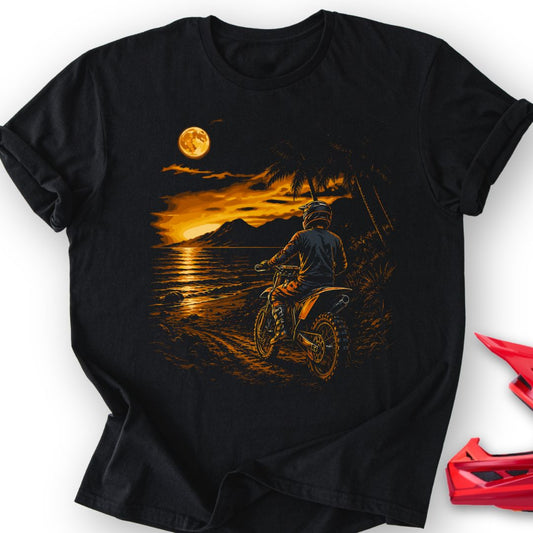 Sunset On Bike T-Shirt