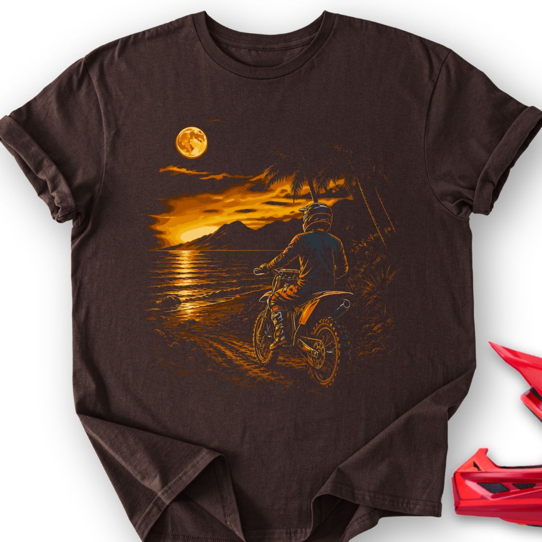 Sunset On Bike T-Shirt